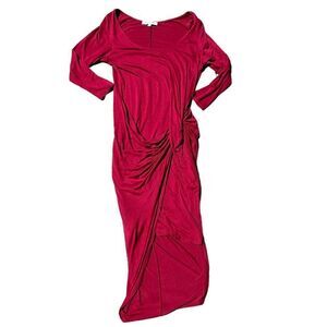 THE VANITY ROOM Deep Red Dress W/ Tie Accent Size Medium